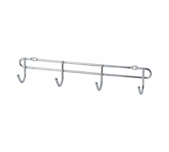 Планка SWENSA 28 см, с 4 крючками, хром SWH-2290-04