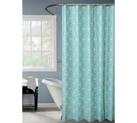 Штора для ванной SWENSA LOO 180х180 см зеленый, ПЕВА SWC-50-13