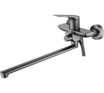 Смеситель для ванны Valfex длинный излив, латунь Adara Graphite VF.22816-3