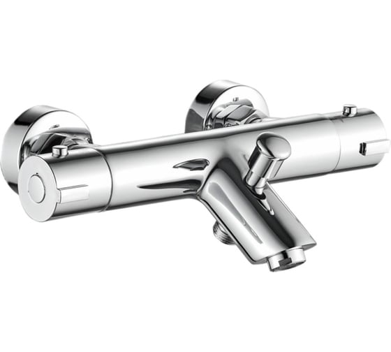 Смеситель для ванны Valfex короткий излив, термостат, латунь Alba Сhrome VF.60809