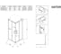 Душевое ограждение Santek Вэлия 80x80x195 см, форма квадрат, раздвижные двери, черный профиль, стекло прозрачное 1WH501788 10