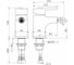 Смеситель для биде BELBAGNO CRYSTAL хром CRY-BD-CRM 2