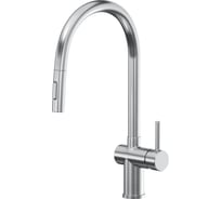 Смеситель для кухни Reflexion home Reflexion Lago с вытяжным изливом, полированная сталь RX9904SS