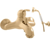 Смеситель для ванной RavSlezak LABE с душевым комплектом, золотой L054.5/2Z