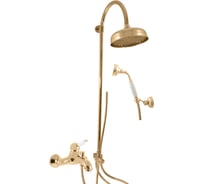Смеситель для ванной RavSlezak LABE с душевым комплектом, золотой L554.5/3Z