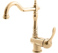 Смеситель для раковины/умывальника RavSlezak LABE с круглым поворотным изливом, золотой L008.5/8Z