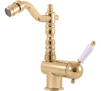 Смеситель для биде RavSlezak LABE с круглым поворотным изливом, золотой L508.5/9Z