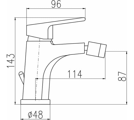 Смеситель для биде RavSlezak Colorado CO245.5