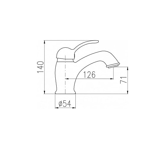 Смеситель для раковины RavSlezak LABE L026.5BZ