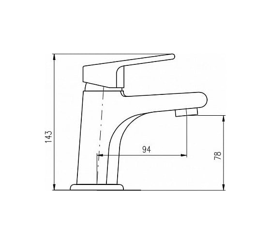 Смеситель для раковины RavSlezak Colorado CO126.5CMATC
