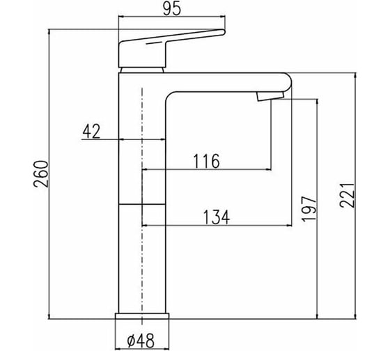 Смеситель для раковины RavSlezak Colorado CO130.5BZ