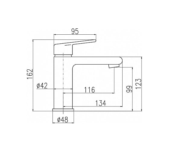 Смеситель для раковины RavSlezak Colorado CO328.5CMATZ