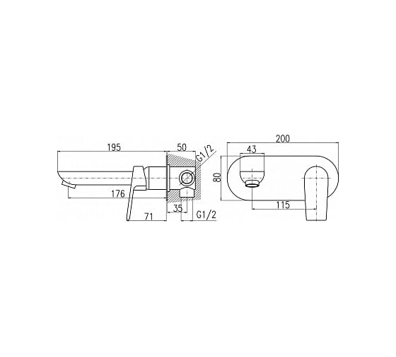 Смеситель для раковины RavSlezak Colorado CO235CMAT