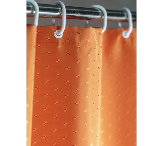 Штора для ванной Bath Plus терракот 180x200 оранжевый SK-07W