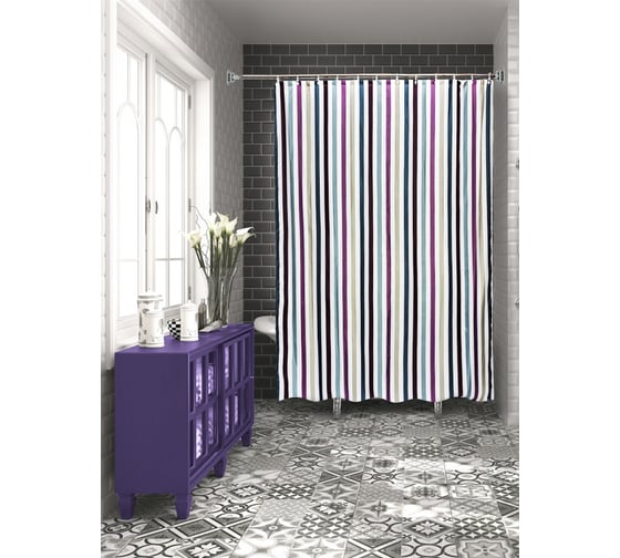 Штора для ванной Bath Plus Lines 180x200 ch15016/1W