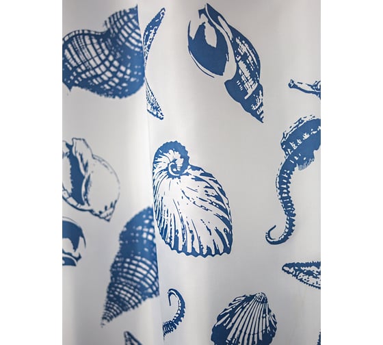 Штора для ванной Bath Plus Ocean синий 180x200 ch15060W
