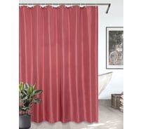 Штора для ванной Bath Plus бордо 180x200 Burgundy кольца 12шт AKSK-06