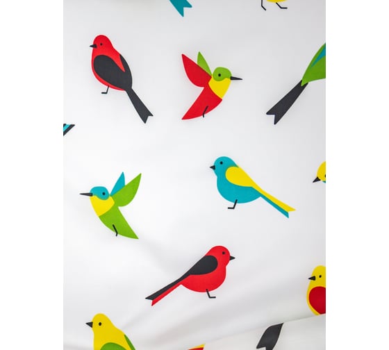 Штора для ванной Bath Plus Sweets Birds 180x200 кольца 12шт akch14080-1