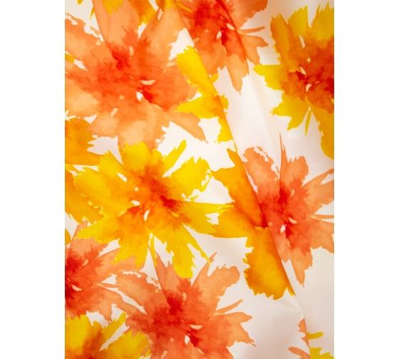 Штора для ванной Bath Plus BLAZE FLOWERS оранжевый 180x180 ch-13456W