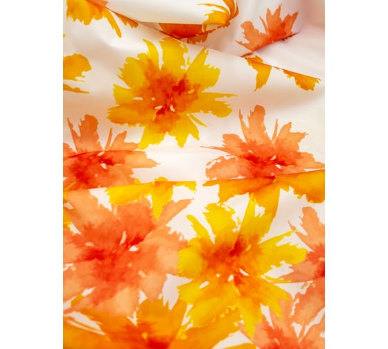 Штора для ванной Bath Plus BLAZE FLOWERS оранжевый 180x180 кольца 12шт akch-13456
