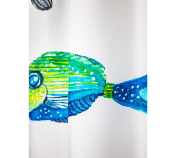 Штора для ванной Bath Plus GORGEOUS FISH II multi 180x200 ch-21294W