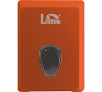 Диспенсер для туалетной бумаги LIME в пачках, оранжевый, 916003