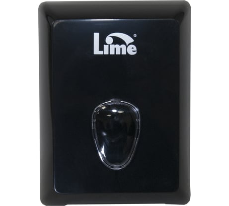 Диспенсер для туалетной бумаги LIME в пачках, черный, 916002
