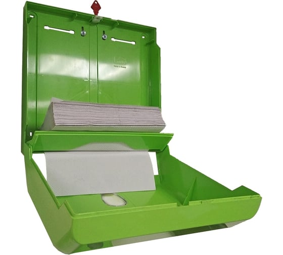 Диспенсер для полотенец LIME V-укладки зеленый, 926004
