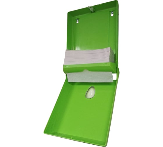 Диспенсер для полотенец LIME Z-укладки, зеленый, 927004