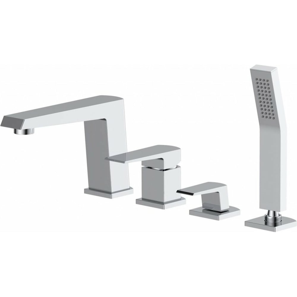 Смеситель на борт ванны BELBAGNO ARLIE однорычажный с ручным душем ...