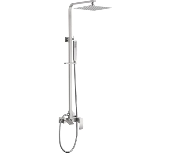 Душевая стойка ABBER Wasserfall с изливом, сатин AF8616SPL