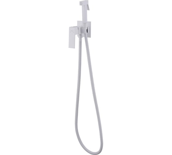 Смеситель ABBER Daheim с гигиеническим душем, белый матовый AF8226W
