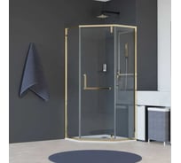 Душевой уголок RGW 100x100x195 HO-088-Gb Трапеция/Золото браш/Прозрачное/8 мм 350608800-16