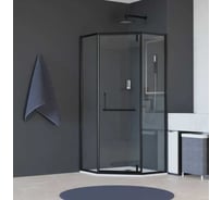 Душевой уголок RGW 90x90x195 HO-088-B Трапеция/Чёрный/Прозрачное/8 мм 350608899-14