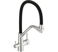 Смеситель однорычажный для кухни Cersanit VIVO с фильтром, с гибким изливом, хром 68217