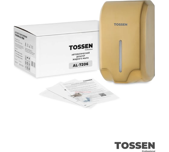 Сенсорный дозатор жидкого мыла TOSSEN Professional TOSSEN AL-7206 MS 211051