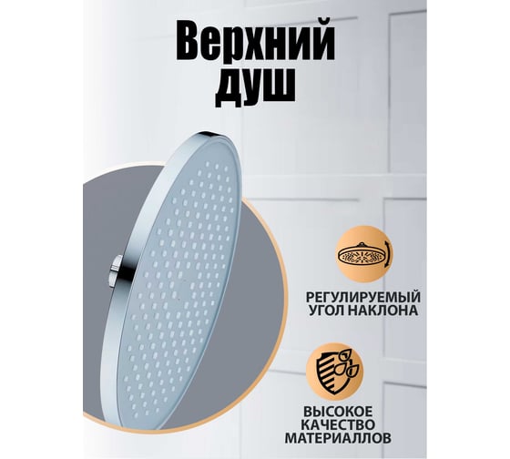Верхний душ ORANGE S13TScr хром 4260383690069