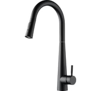 Смеситель для кухни с вытяжным изивом ORANGE Steel M99-007b черный 4260383690007