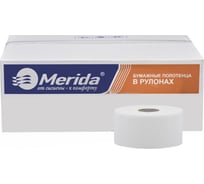 Туалетная бумага в рулонах MERIDA ПРЕМИУМ, 3 сл., белая, 12 рул. х 120 м TB2502