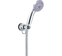 Душевой набор Bath Plus SILVER RAIN Без сверления: лейка, шланг, держатель самоклеящийся WSS5050CPW