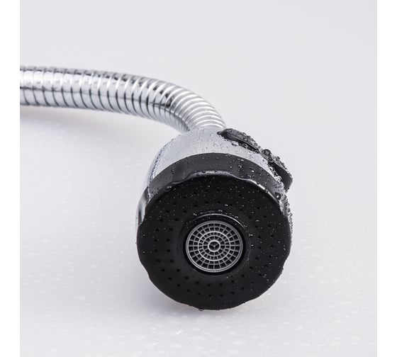 Смеситель для кухни Maxonor с гибким носом с гайкой, хром MN4313