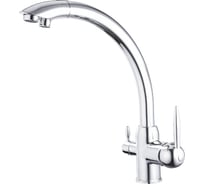 Смеситель для кухни Maxonor с подключением фильтра питьевой воды с гайкой, хром MN4399