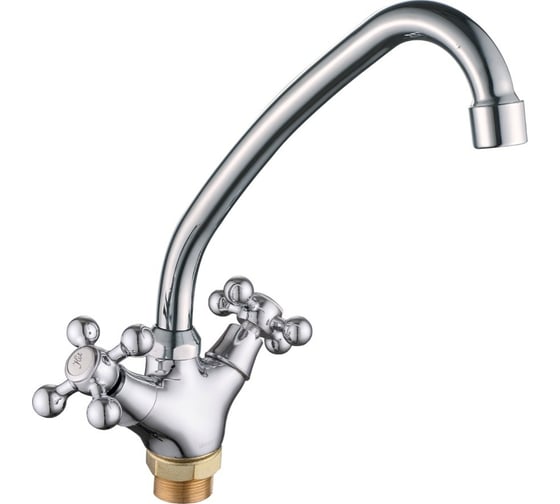 Смеситель для кухни Maxonor с гайкой, хром MN4924
