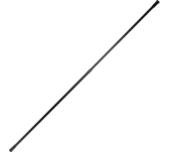 Карниз для ванной Рыжий кот алюминий, цвет: черный, длина: 1,1-2 м 109494