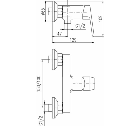 Смеситель для душа RavSlezak Colorado CO281.5CMAT
