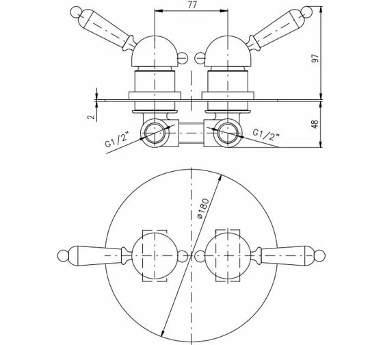 Смеситель для душа RavSlezak LABE L586KZ