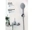 Лейка для душа Bath Plus 3-режима D-12.0 белая WHS3130CPW 5