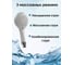 Лейка для душа Bath Plus 3-режима D-12.0 белая WHS3130CPW 6