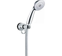 Душевой набор Bath Plus CYCLONE Без сверления: лейка, шланг, держатель самоклеящийся SS5010CPW