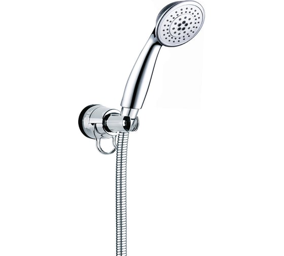 Душевой набор Bath Plus CYCLONE Без сверления: лейка, шланг, держатель самоклеящийся SS5010CPW